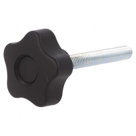 Buton Reglare Negru Ø40mm M8 | Electronic-mag.ro | Componente Electronice