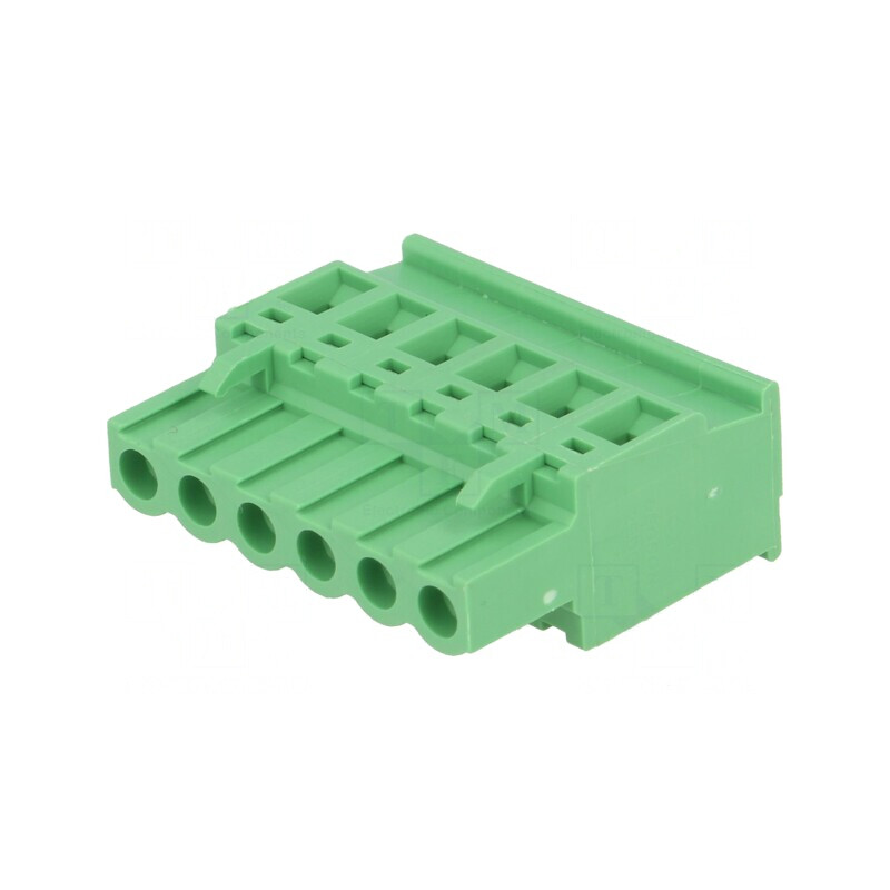 Regletă de conexiuni deconectabilă 5mm 6 piste unghi mufă | Electronic-mag.ro | Componente Electronice