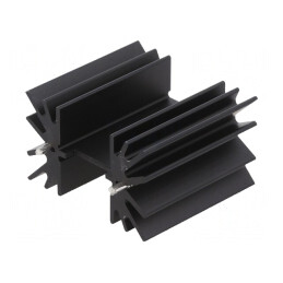Radiator Extrudat Negru 41,9mm pentru TO218/TO220/TO247 | Electronic-mag.ro | Componente Electronice