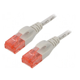 Patch cord UTP Cat6 LSZH Gri 0.25m