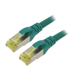 Patch Cord S/FTP Cat 6a Verde 0.5m LSZH | Electronic-mag.ro | Componente Electronice
