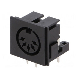 Soclu DIN mamă 5 pini 180° unghi 90° pentru PCB | Electronic-mag.ro | Componente Electronice