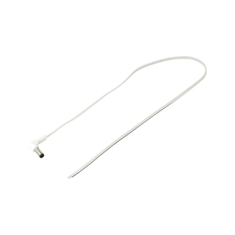 Cablu Alb 0,5m 2x0,35mm2 DC 5,5/2,1 Mufă în Unghi | Electronic-mag.ro | Componente Electronice Cablu Alb 0,5m 2x0,35mm2 DC 5,5/2,1 Mufă în Unghi | Electronic-mag.ro | Componente Electronice