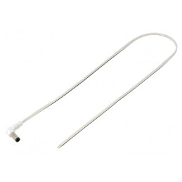 Cablu Alimentare DC 5,5/2,5 Alb 0,5m | Electronic-mag.ro | Componente Electronice