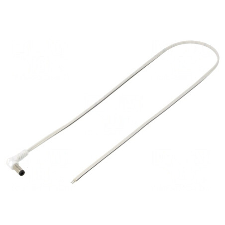 Cablu Alimentare DC 5,5/2,5 Alb 0,5m | Electronic-mag.ro | Componente Electronice