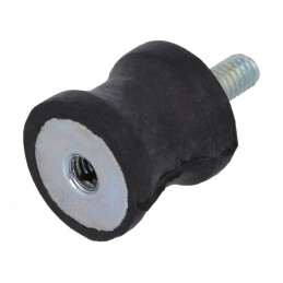 Atenuator de Vibraţii M4 15mm Guma | Electronic-mag.ro | Componente Electronice