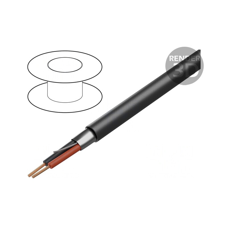 Cablu ecranat crom 300V 305m Eca | Electronic-mag.ro | Componente Electronice