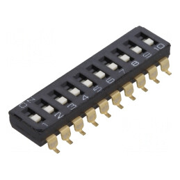 Comutator DIP-SWITCH 10 Secțiuni ON-OFF 24V | Electronic-mag.ro | Componente Electronice