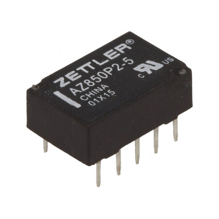 Releu electromagnetic DPDT 5VDC 1A PCB | Electronic-mag.ro | Componente Electronice