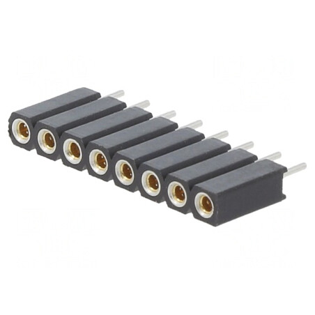 Soclu pini mamă 8 pini 2,54mm THT cositorit | Electronic-mag.ro | Componente Electronice