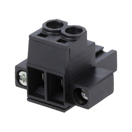 Regletă de Conexiuni Deconectabilă 5mm 2 Piste Drept Mufă | Electronic-mag.ro | Componente Electronice