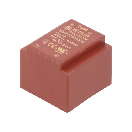 Transformator încapsulat 0,5VA 230VAC 15V PCB | Electronic-mag.ro | Componente Electronice