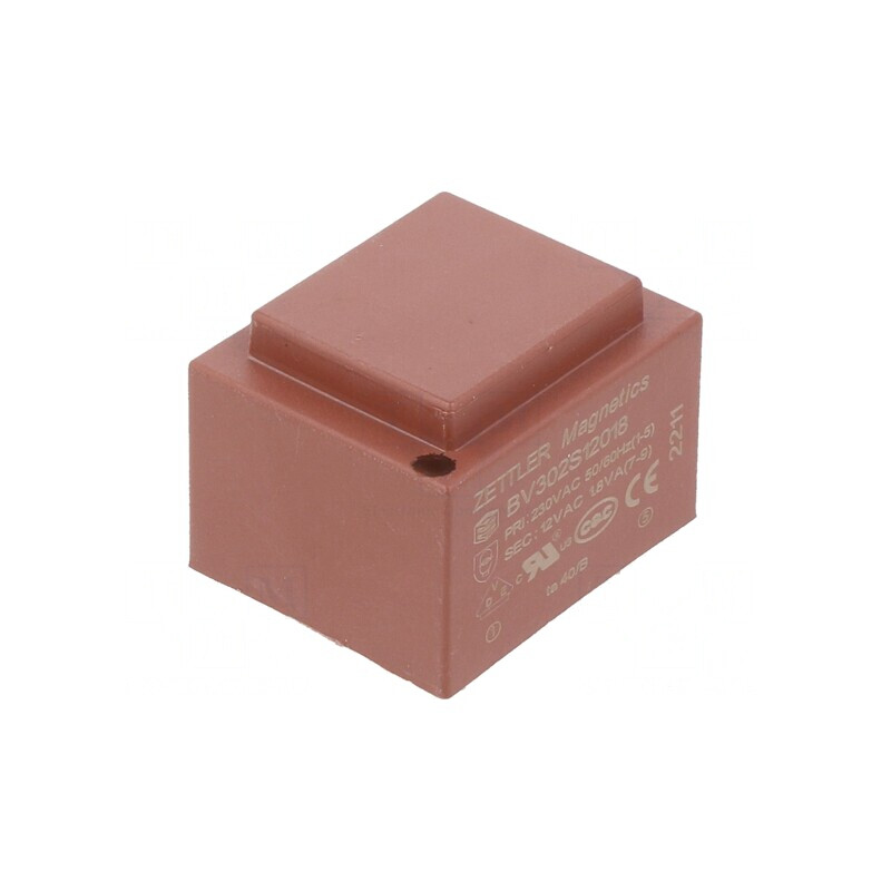 Transformator Încapsulat 1,8VA 230V 12V 150mA PCB | Electronic-mag.ro | Componente Electronice