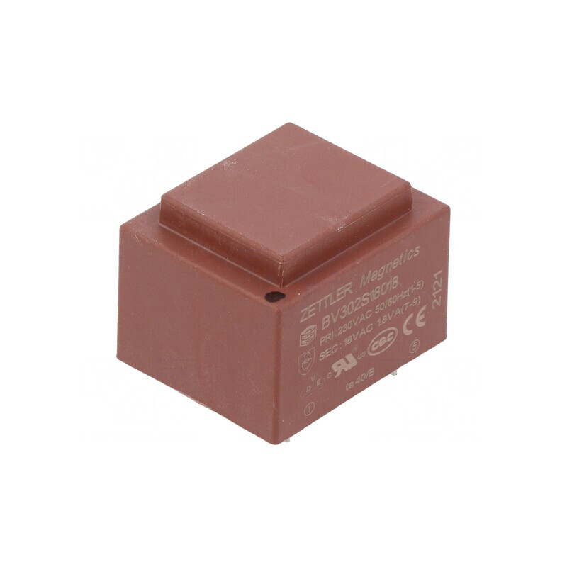 Transformator încapsulat 1,8VA 230V 18V PCB | Electronic-mag.ro | Componente Electronice