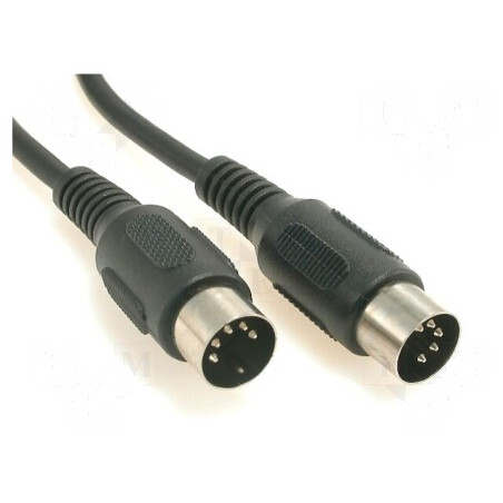 Cablu DIN 5 pini 1.2m Dual Mufă | Electronic-mag.ro | Componente Electronice