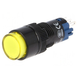 Comutator apăsare SPDT 0.5A 250VAC IP40 | Electronic-mag.ro | Componente Electronice