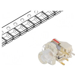 Microîntrerupător TACT cu LED 12V