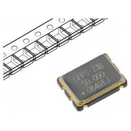 Generator de cuarț 50MHz SMD 7x5mm 3,3V 50ppm 0-70°C | Electronic-mag.ro | Componente Electronice