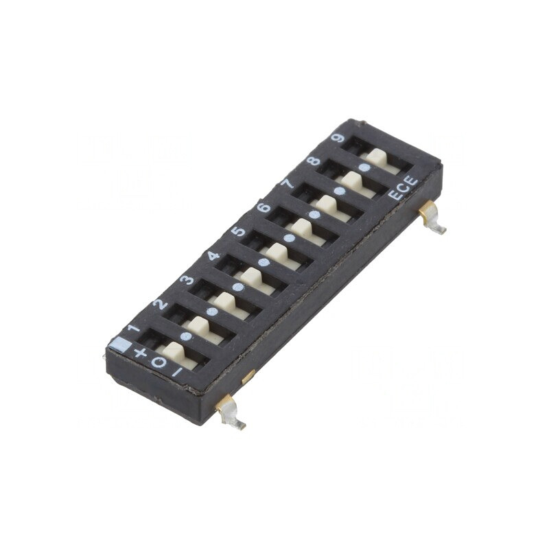 Comutator DIP-SWITCH 9 Secțiuni OFF-ON 24VDC | Electronic-mag.ro | Componente Electronice