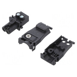 Conector alimentare AC terminal cu şurub 16A 2 pini mamă | Electronic-mag.ro | Componente Electronice