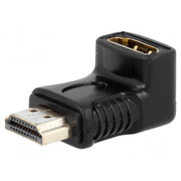 Adaptor HDMI 90° Negru | Electronic-mag.ro | Componente Electronice