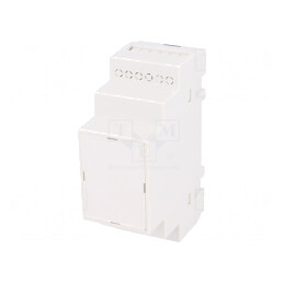 Carcasă pentru șină DIN, polistiren gri, 90x35x65mm | Electronic-mag.ro | Componente Electronice