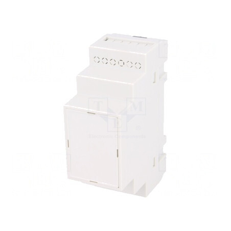 Carcasă pentru șină DIN, polistiren gri, 90x35x65mm | Electronic-mag.ro | Componente Electronice