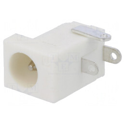Conector Alimentare DC 5,5/2,1-2,5mm Alb 5A 12V | Electronic-mag.ro | Componente Electronice
