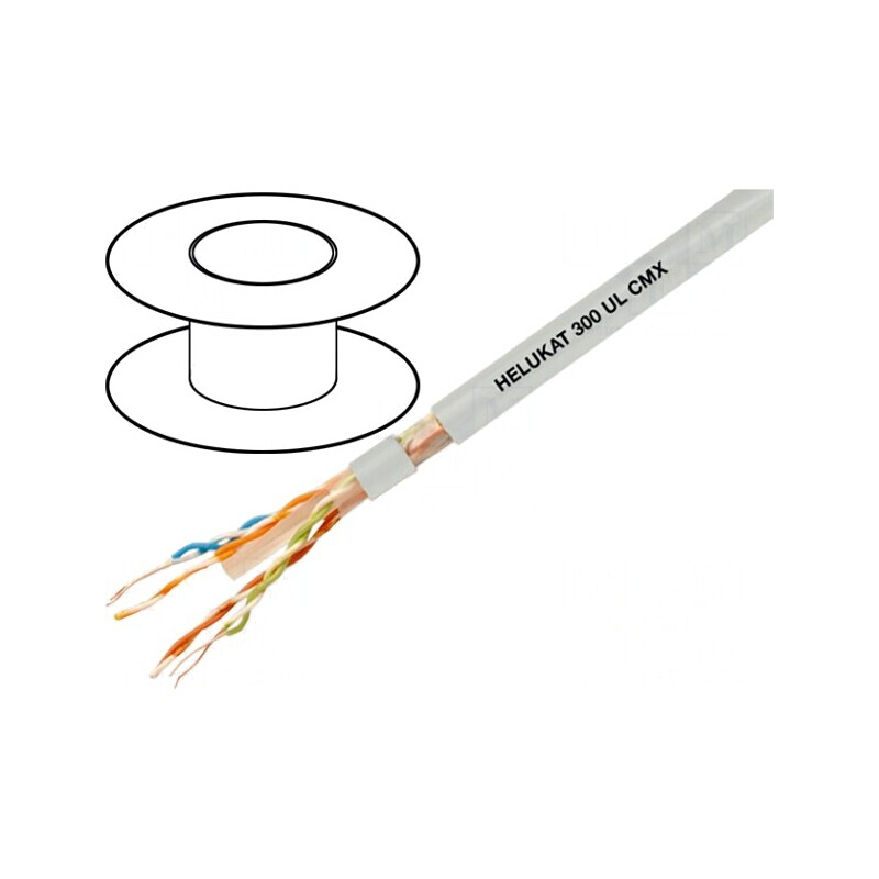 Cablu de Rețea HELUKAT 300 U/UTP Cat6 305m Gri | Electronic-mag.ro | Componente Electronice Cablu de Rețea HELUKAT 300 U/UTP Cat6 305m Gri | Electronic-mag.ro | Componente Electronice