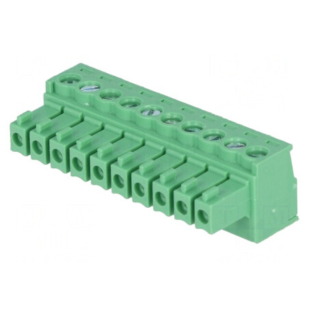 Regletă deconectabilă 3,5mm 10 piste drept mufă | Electronic-mag.ro | Componente Electronice