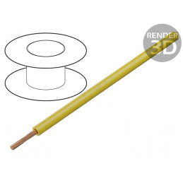 Cablu FlexiVolt 2V Cu 0,75mm2 PVC Galben | Electronic-mag.ro | Componente Electronice