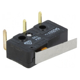 Microîntrerupător SNAP ACTION 5A/125VAC cu Manetă SPDT | Electronic-mag.ro | Componente Electronice