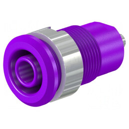Soclu Banană 4mm 24A 1kV Violet | Electronic-mag.ro | Componente Electronice