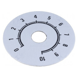 Scală Gamă 0-10 Ø50mm Øorificiu 10mm Aluminiu | Electronic-mag.ro | Componente Electronice