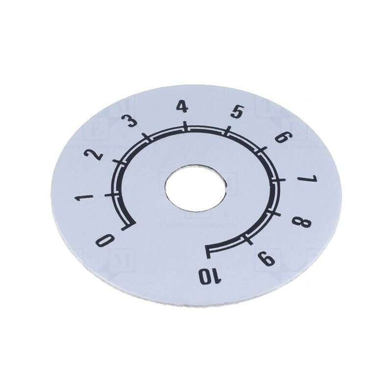 Scală Gamă 0-10 Ø50mm Øorificiu 10mm Aluminiu | Electronic-mag.ro | Componente Electronice