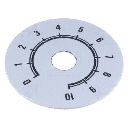 Scală Gamă 0-10 Ø50mm Øorificiu 10mm Aluminiu | Electronic-mag.ro | Componente Electronice
