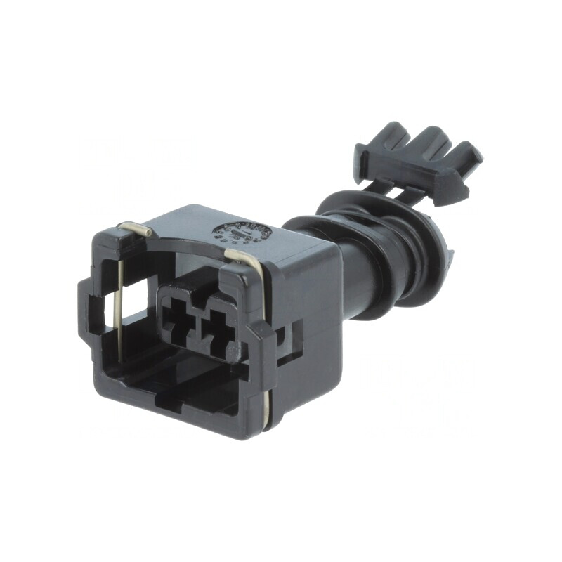 Conector Automotive JPT Mamă 2 Pin Negru | Electronic-mag.ro | Componente Electronice