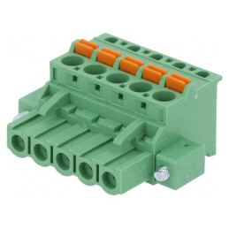 Regletă de Conexiuni Deconectabilă 5,08mm 5 Piste Mufă Mamă | Electronic-mag.ro | Componente Electronice