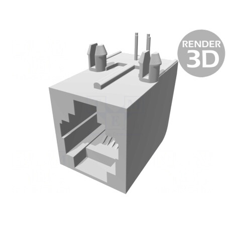 Soclu RJ11 4P4C pentru PCB | Electronic-mag.ro | Componente Electronice