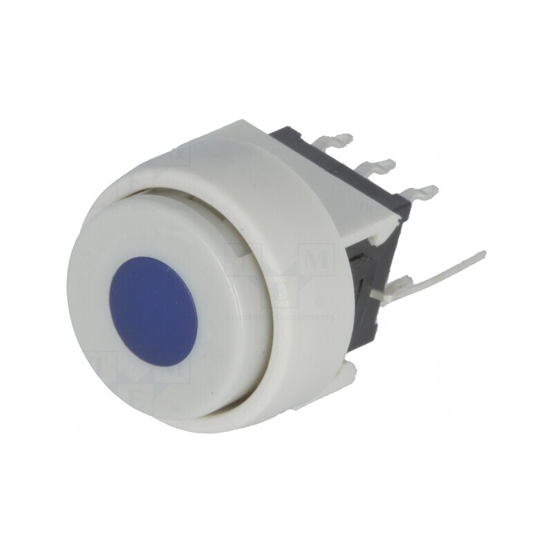 Comutator Tastatură DPDT LED Albastră 0.1A 30V Alb | Electronic-mag.ro | Componente Electronice