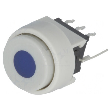 Comutator Tastatură DPDT LED Albastră 0.1A 30V Alb | Electronic-mag.ro | Componente Electronice