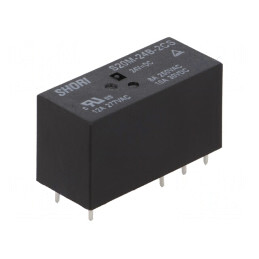 Releu Electromagnetic DPDT 24VDC 10A | Electronic-mag.ro | Componente Electronice