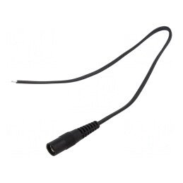 Cablu Alimentare DC 5.5/2.5 mm Negru 0.25m | Electronic-mag.ro | Componente Electronice