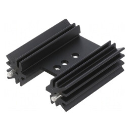Radiator Extrudat Negru TO220 38,1mm×12,7mm×34,9mm | Electronic-mag.ro | Componente Electronice