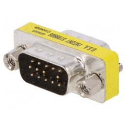 Adaptor D-Sub 15pin HD Dual Mufă 1:1 | Electronic-mag.ro | Componente Electronice