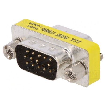 Adaptor D-Sub 15pin HD Dual Mufă 1:1 | Electronic-mag.ro | Componente Electronice