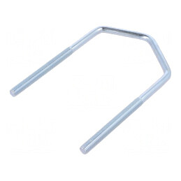 Bridă U oțel zinc 1,25" 63mm x 77mm | Electronic-mag.ro | Componente Electronice