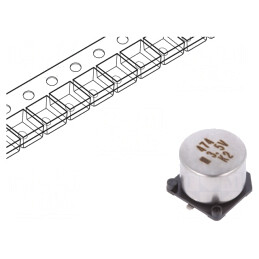 Supercondensator SMD 0.47F 3.5V 5mm 25Ω