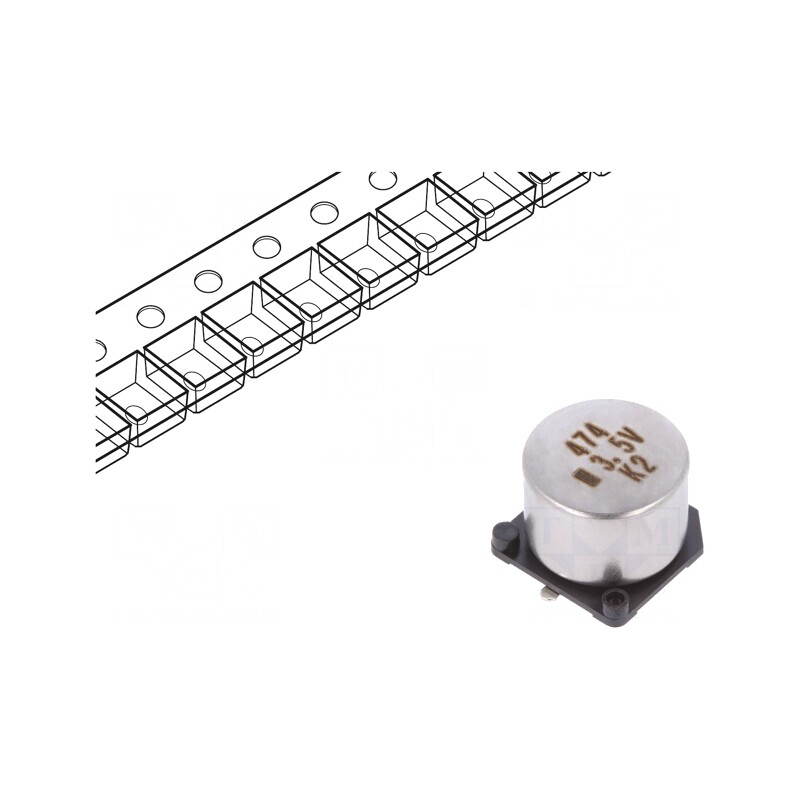 Supercondensator SMD 0.47F 3.5V 5mm 25Ω | Electronic-mag.ro | Componente Electronice Supercondensator SMD 0.47F 3.5V 5mm 25Ω | Electronic-mag.ro | Componente Electronice
