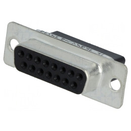 Conector D-Sub 15-Pin Mamă pe Cablu fără Contacte 24,7mm | Electronic-mag.ro | Componente Electronice